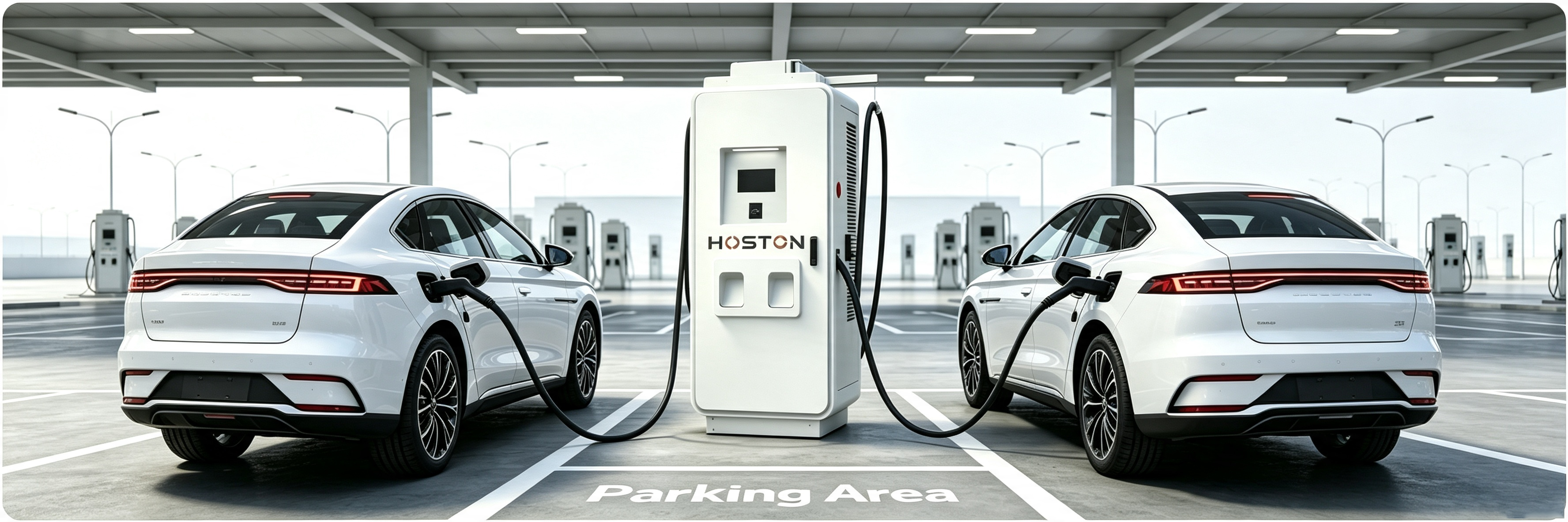 DC fast charging parking area
