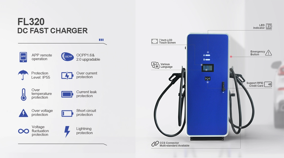 High power ev charger station